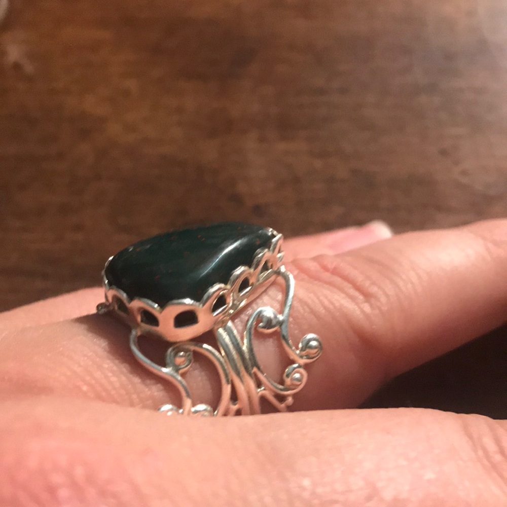 Bloodstone ring - Picture 5 of 6